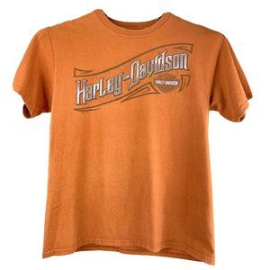 Harley Davidson Gatlinburg Tennessee T Shirt Orange Hillbilly Size M Pre-owned